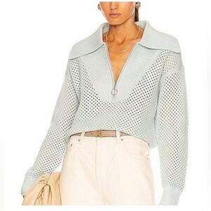 Jonathan Simkhai Ariella Half-Zip Sweater
